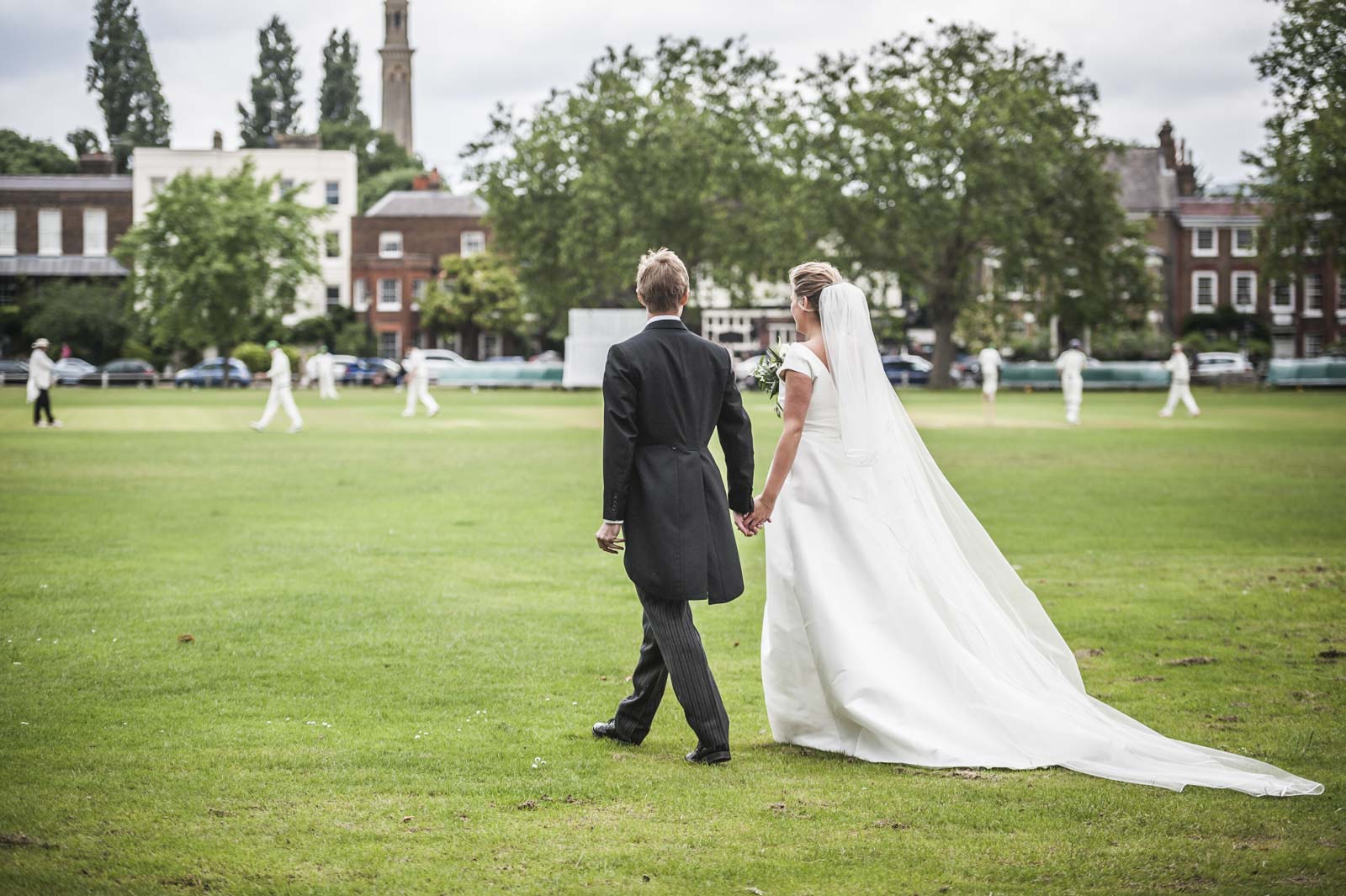 Walking down the aisle in St Anne's Church